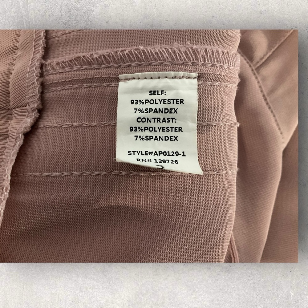 Wild Honey Mauve Trouser Tailored Pant High Waist Wide Leg Office Stretch SZ S - Picture 6 of 9